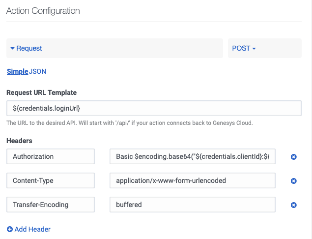 Custom action fails for unexpected reason - Genesys Cloud Resource Center