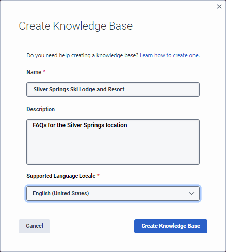 Add a knowledge base V2 - Genesys Cloud Resource Center