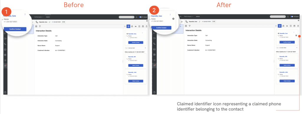 New profile panel search page