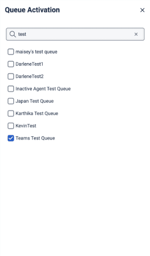 After queue activation panel update.