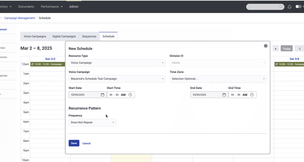 New schedule view - After