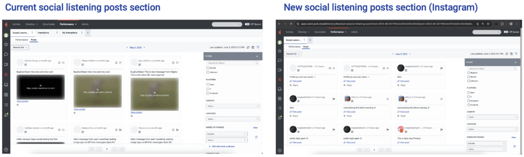 Social listening posts