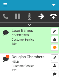 Click to enlarge. Notifications on chat interactions