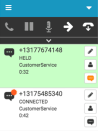 Click to enlarge. Notifications on SMS interactions