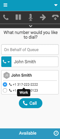Click to enlarge. Type ahead for person with multiple numbers