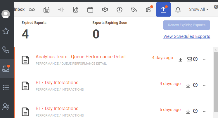 Click to enlarge. After the export service notifications update