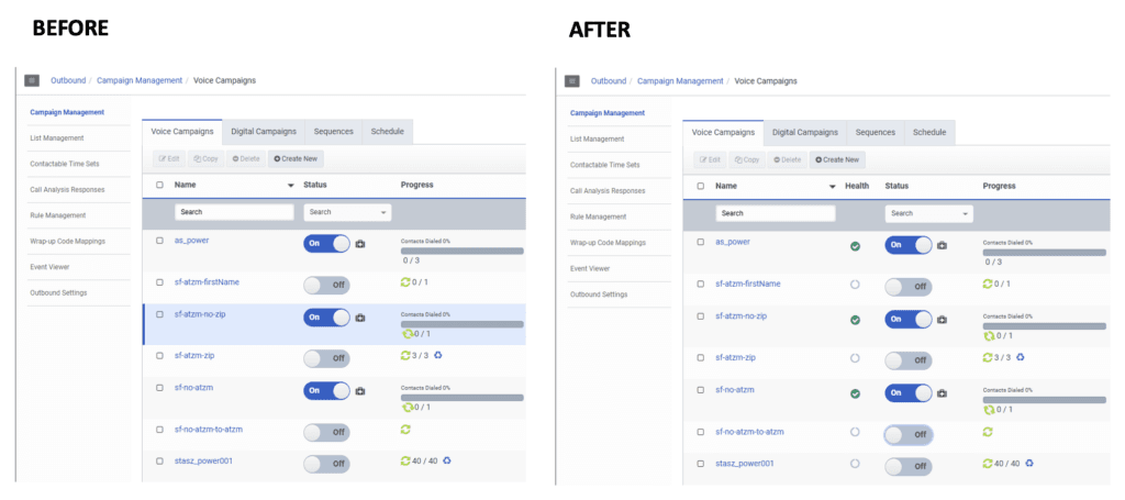 Click to enlarge. New Health column