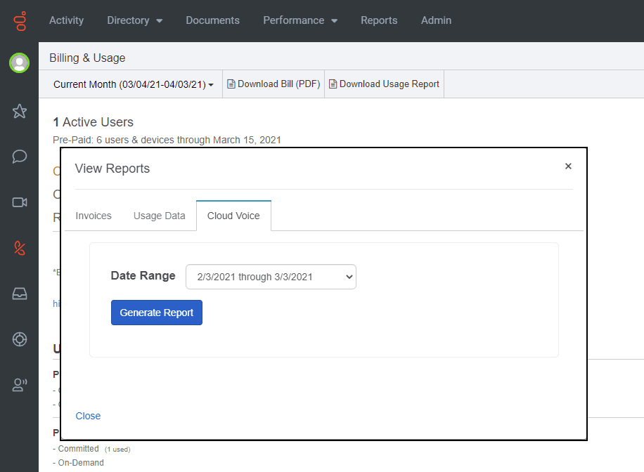 Use your Genesys Cloud Voice usage report for internal cost accounting ...